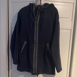 Women's Navy Hooded Jacket
